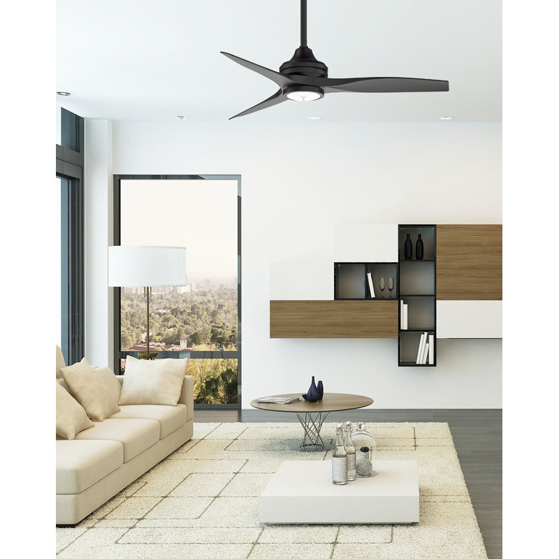 Spitfire Indoor/Outdoor Ceiling Fan AC Motor - Black, Black