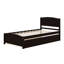 Lit plate-forme avec lit gigogne-359531899