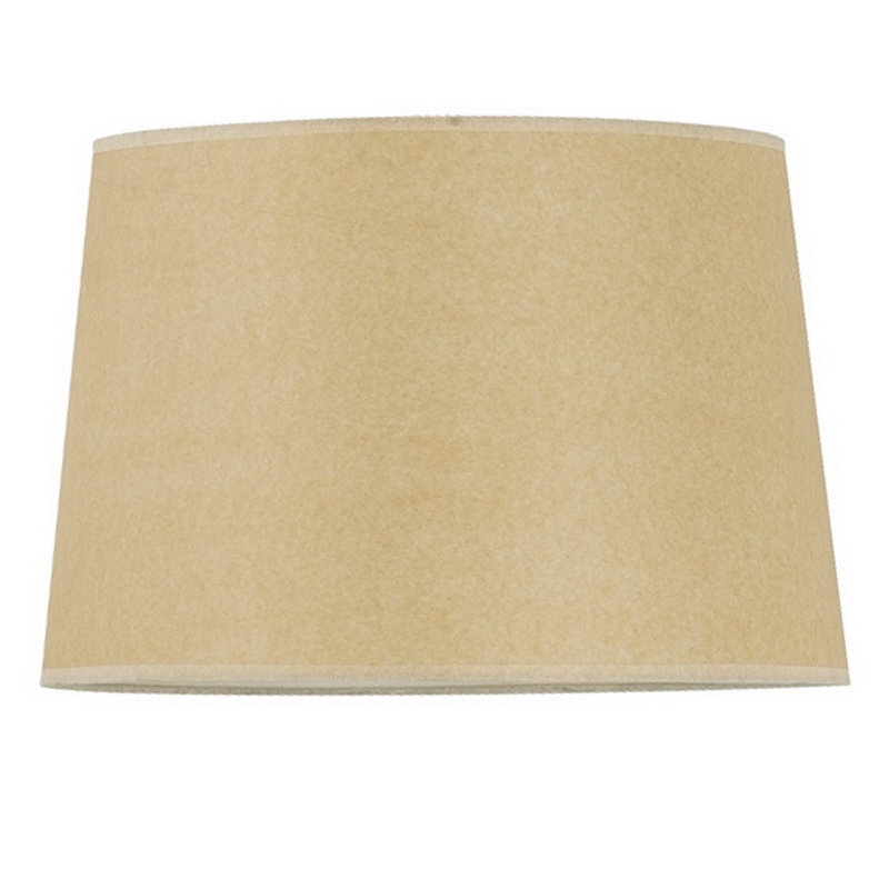 Abat-jour tambour en papier brun clair