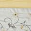 Édredon Serene - jaune très grand 7 pièces, brodé, édredon, taies décoratives, coussins, jupe de lit, facile à nettoyer et à repasser