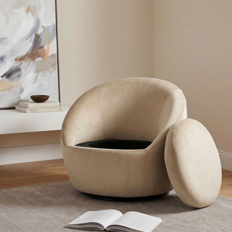 Fauteuil d'appoint Myernick, Chameau