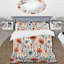 Ensemble de housse de couette Blue and Coral Vintage Poppy Dreams-1201513079