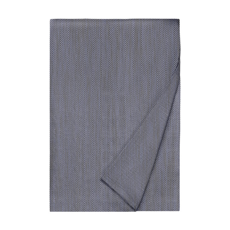 Housse de couette Zebra Linen, Bleu marine cendré, Housse de couette pour très grand lit