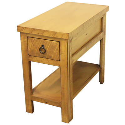 Brose Solid Wood End Table with Storage