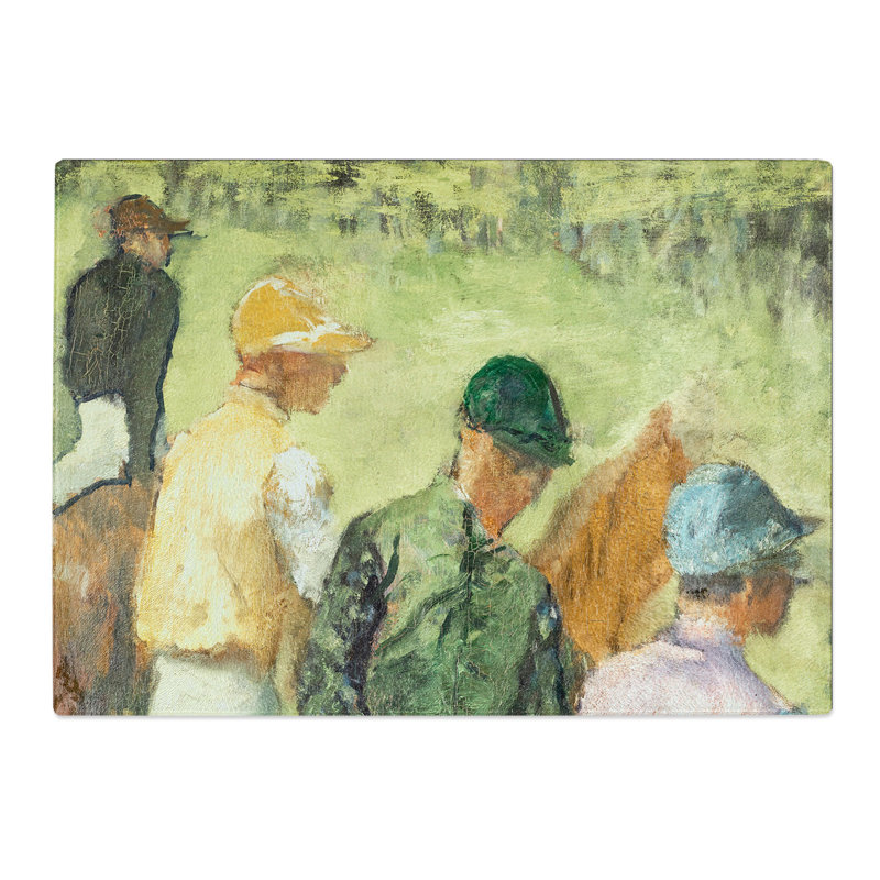 Four Jockeys by Edgar Degas Chopping Board, 0.4cm H x 20cm W x 28.5cm L