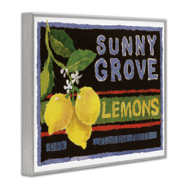 «Sunny Grove Lemons» par Nancy Overton, Estampe numérique Farmhouse, H 24 po x l 30 po