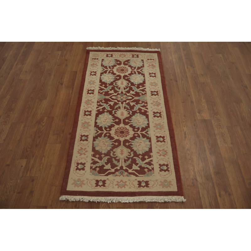 Tapis élégant à motif floral avec motif traditionnel complexe 2 x 4