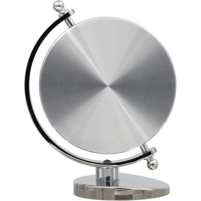 Silver Globe Desk And Clock
