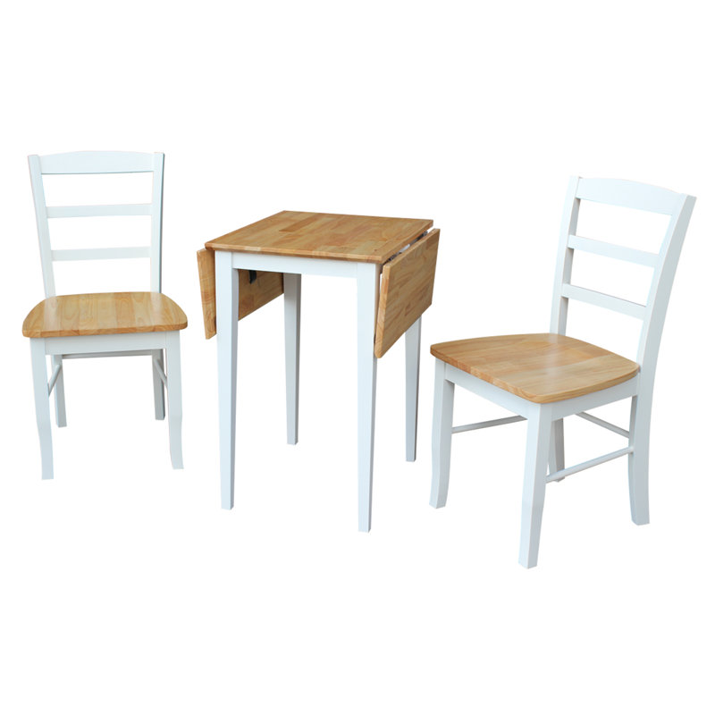 Ensemble de salle à manger extensible 3 pièces en bois massif Cleavenger
