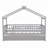 Wooden House Bed With Trundle-1444665438