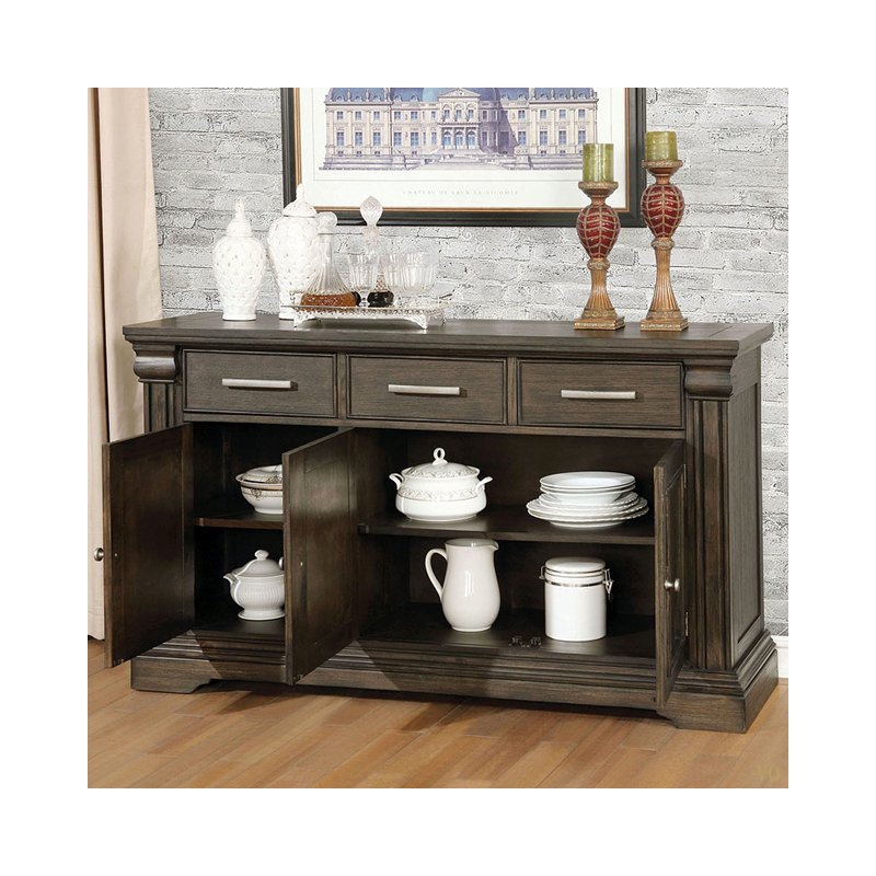 Contemporary 1Pc Server Solid Wood Functional Storage Drawers Server Dining Room Furniture