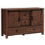 Commode de chambre à coucher avec 4 tiroirs et portes de grange coulissantes Terramuggus-664207718