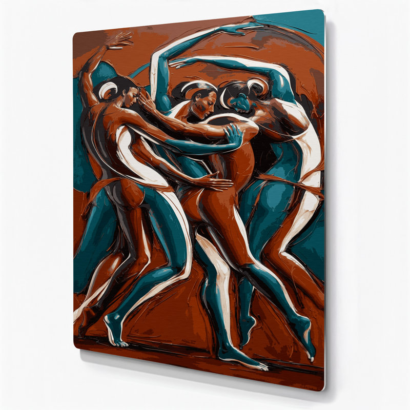 Art mural abstrait en métal noir figuratif abstrait 99, H 11 po x l 14 po
