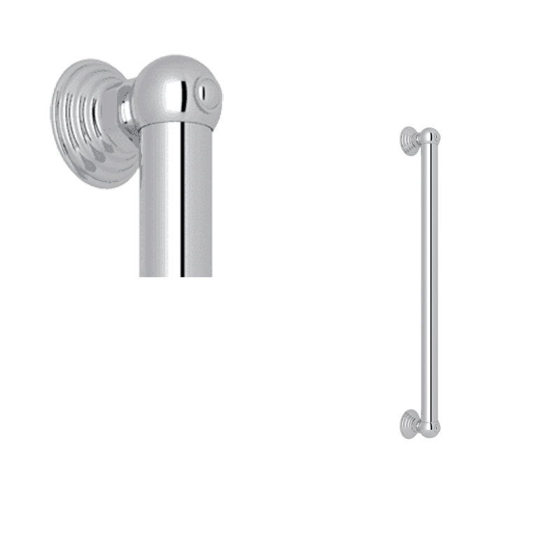 Spa Grab Bar, Polished Chrome, 18" W