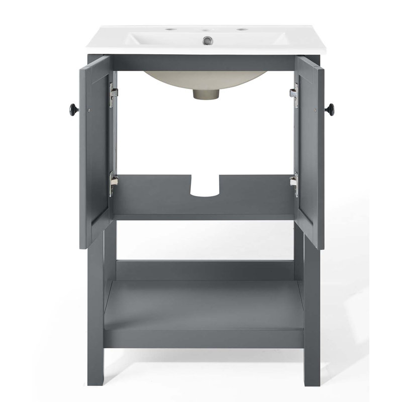 Steam 24" Bathroom Vanity, Gray