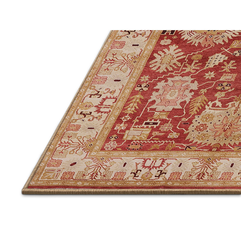 Gosdantin Oriental Indoor Rug, Rectangle 7' x 9'