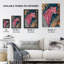 Elegant Pink Leopard Tropical Jungle Wall Art Print