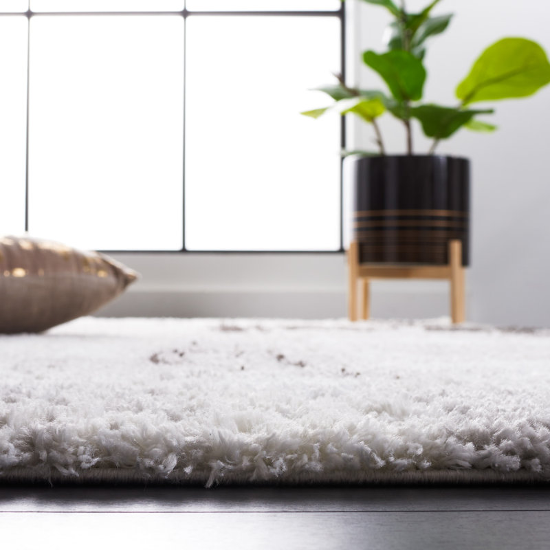Keanu Abstract Gray/Dark Gray Area Rug, Round 7'