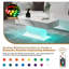 110x55x50cm High Gloss Coffee Table with 16 Colors LED Lights-1769963916