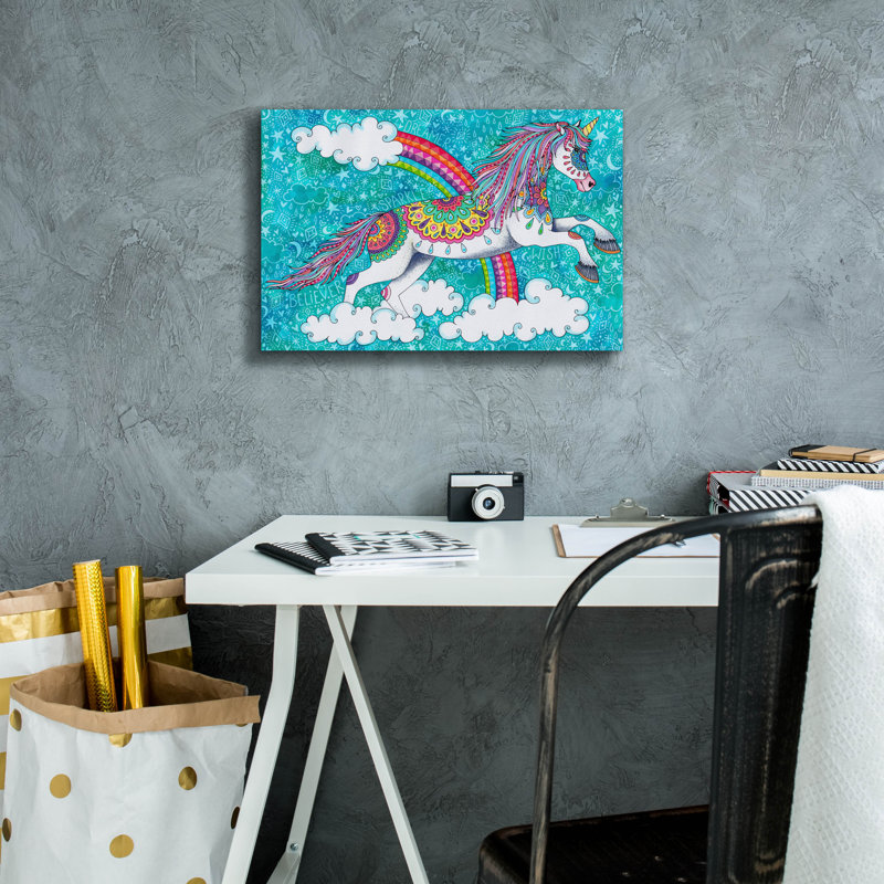 «Cloud Jumper» par Hello Angel, art mural sur toile, H 12 po x l 18 po x P 0,75 po