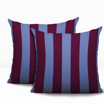 Ensemble de coussins réversibles intérieur / extérieur Stan Stripe