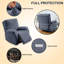 Housse pour fauteuil inclinable à coussins carrés/rectangulaires