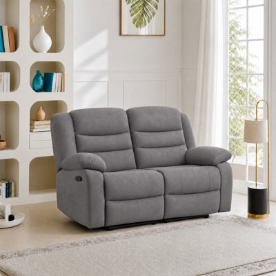 Frithiof 59"Microfiber Manual Recliner Chair Reclining Loveseat