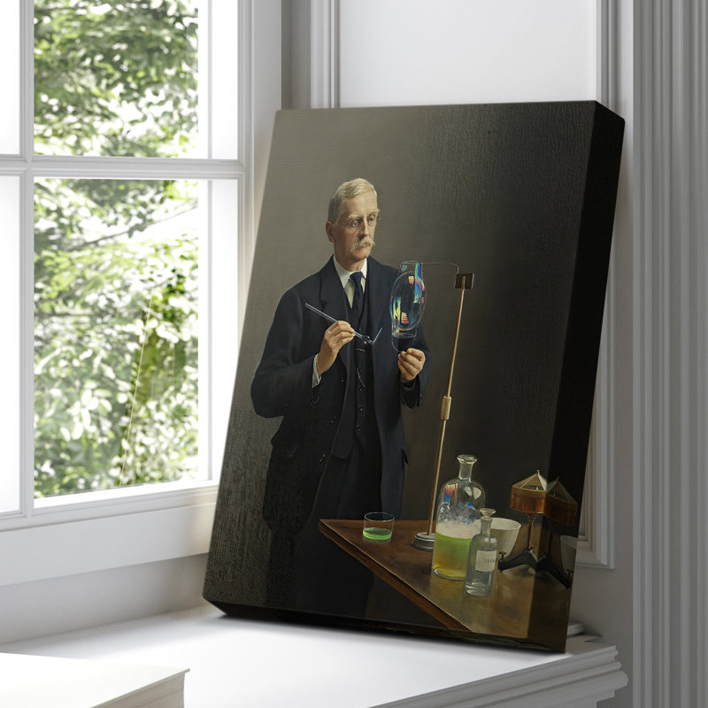 Portrait de Charles Vernon, toile tendue par John Collier, 8 x 12