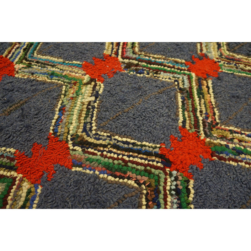 Handmade Wool Geometric and Trellis Area Rug