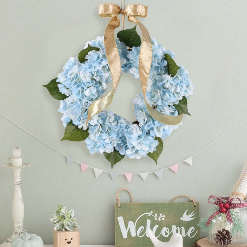 Silk and Plastic 40 cm Artificial Wreath