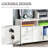 Printer Stand Home Office Mobile Cabinet Organizer Desktop With Caster Wheels, 2 Locking Breaks And Drawer