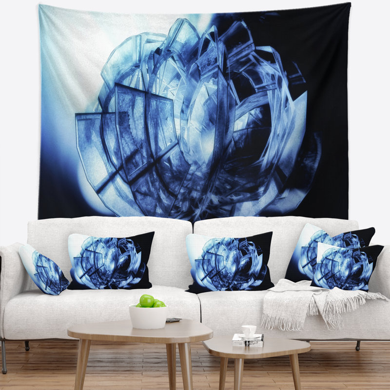 Tapisserie en polyester à motif 3d avec accessoires suspendus inclus, H 50 po x l 60 po