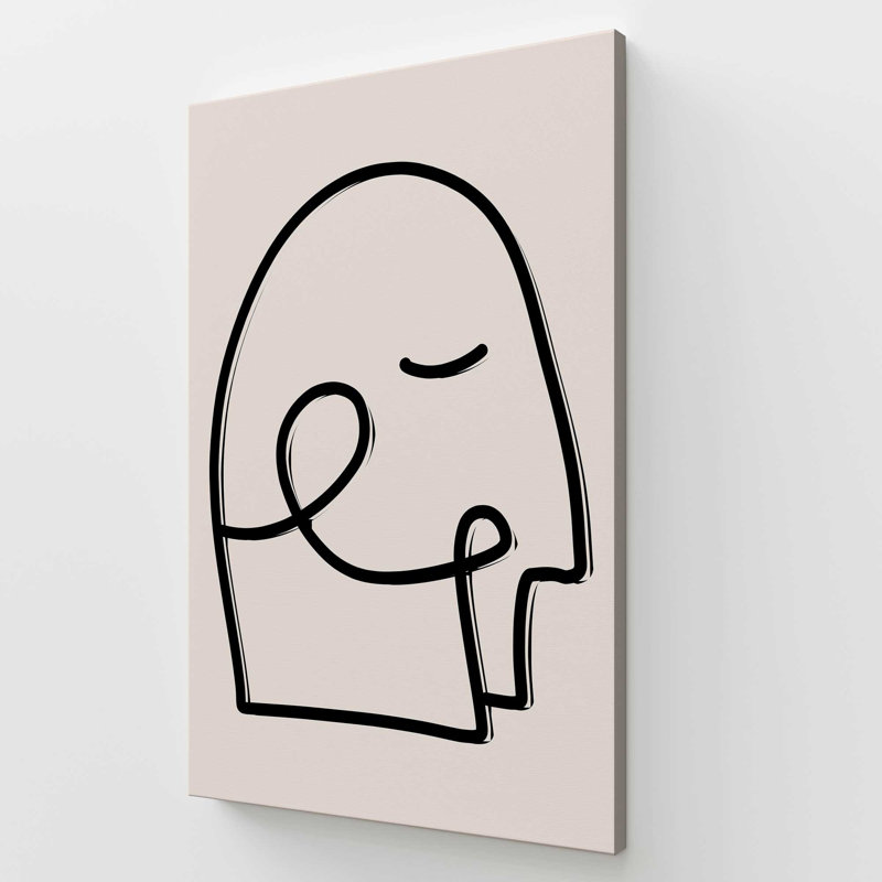 Mindful Gaze v1 Print, Wrapped Canvas, 60" H x 40" W x 1.25" D