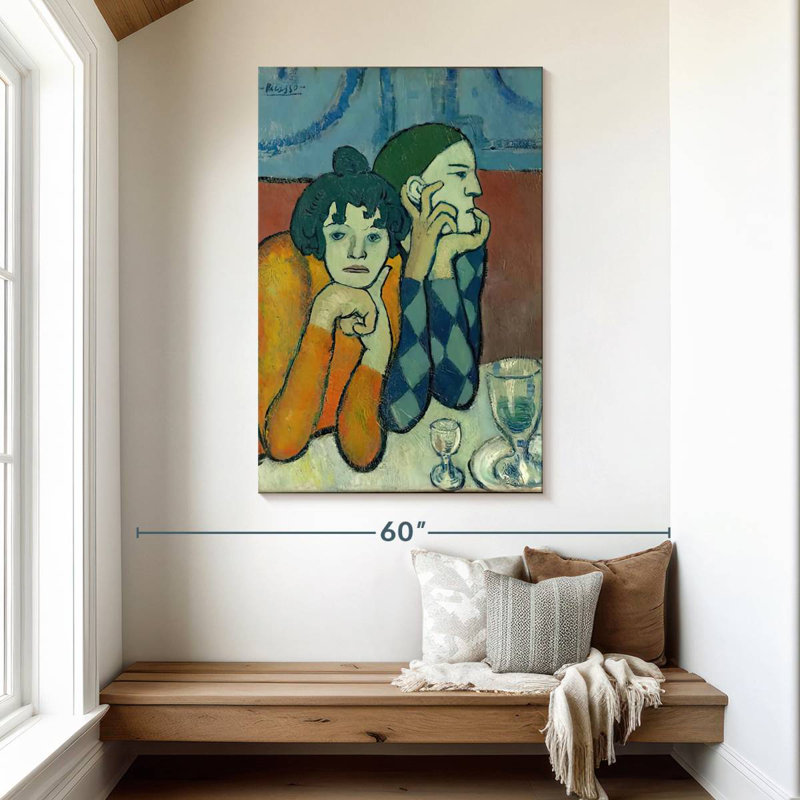 Leisha Les Deux Saltimbanques, H 48 po x l 32 po