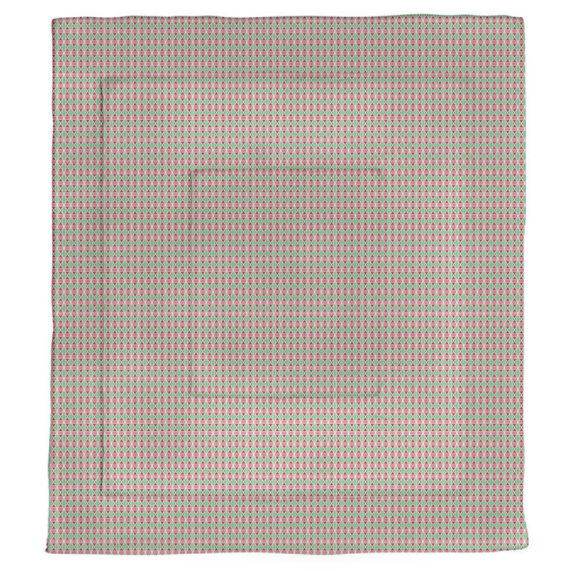 Polyester Comforter, King Comforter, Brown/Red Geometric 1