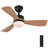36In Ceiling Fan,Ceiling Fans With Lights And Remote,35W LED Light Modern Ceiling Fan With Lights,Stepless Dimming Natural Wood Grain Blades,6 Speeds, Natural Wood Grain