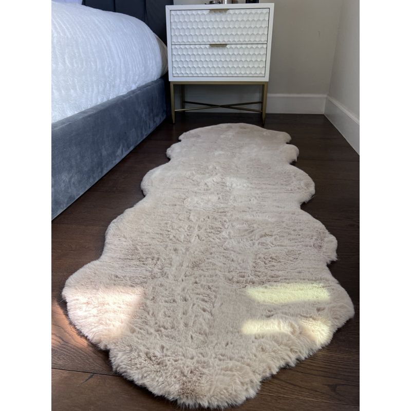 Tapis de couloir beige Feridun