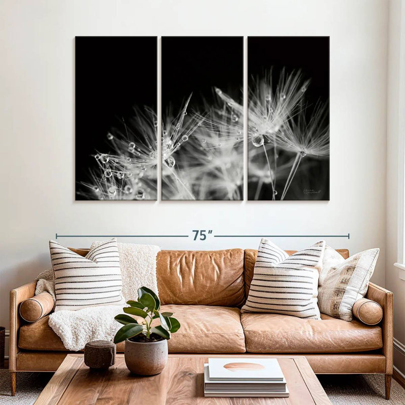 Harnek Dandelion Dewdrops, 24" H x 38" W