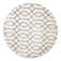 Glam Geometric White Silver Area Rug