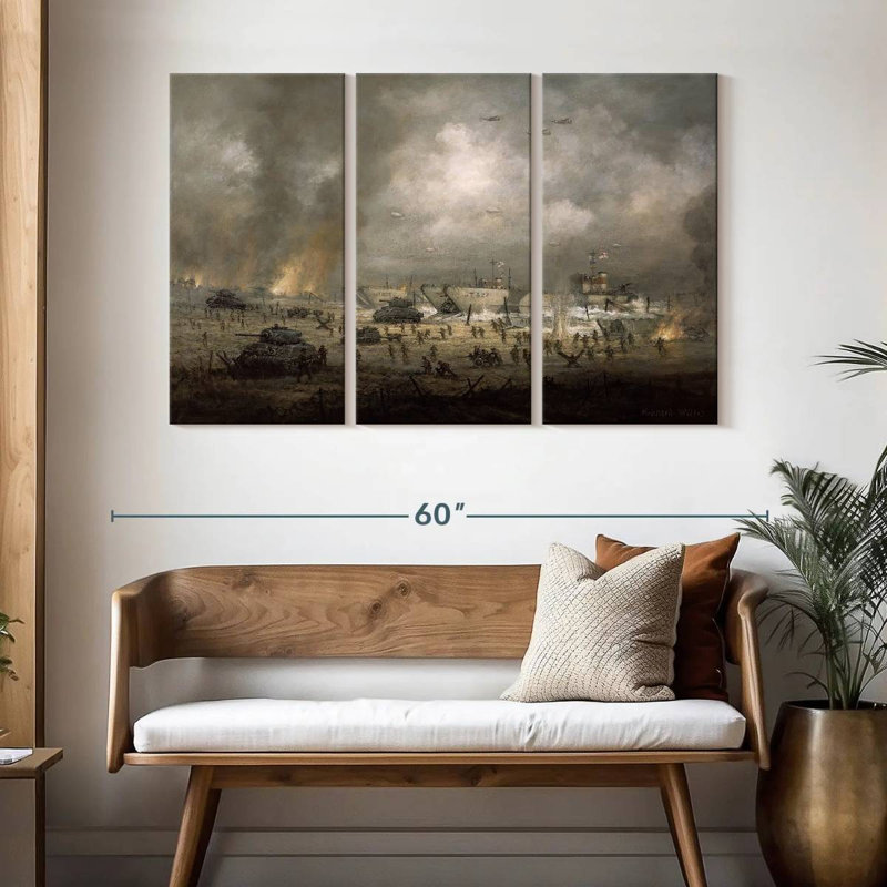 Keiri The Tanks Go In Sword Beach, 32" H x 50" W