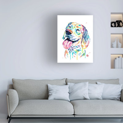 Lisa Whitehouse Loveable Beagle  Canvas Art