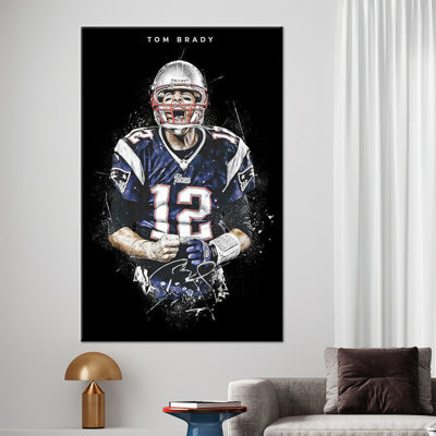 American Football Players Poster, Motivational Art Canvas, Man Cave Art Canvas, Gym Poster, Tom Brady Poster, Sport Wall Decor, A-32