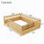 Structure de lit double Montessori avec rails hauts, lits en bois pour enfants avec éclairage et tablette de rangement-603686119
