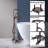 Triple Handle Floor Mounted Tub Filler With Handshower-50703378