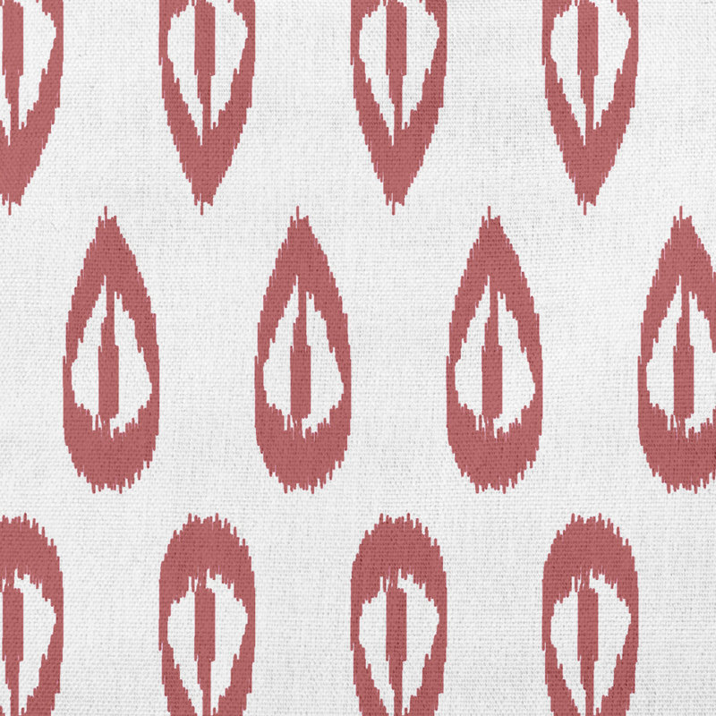 Housse et insert de coussin décoratif décoratif Ikat Tears, Rouge / orange, 16 po x 16 po