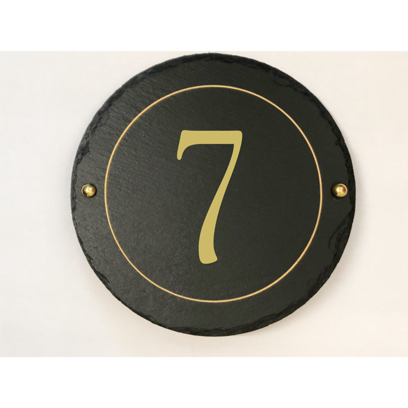 Easingwold 24cm H Stone House Number, 7