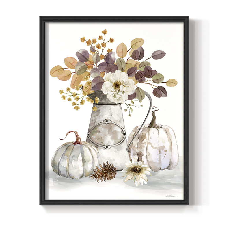 Autumn Arrangement II, reproduction encadrée - bois massif, Noir, noir, noir, noir, H 21 po x l 17 po