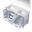 Jacques 60 in. W x 22 in. D Double Bath Vanity, and 58 in. Mirror-37292117-90700944