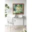 Console 40 po x 14 po x 31 po, clôture arquée en fer rustique, finition argent patinée, table d'appoint