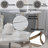 Brianny Contemporary Round End Table with Sintered Stone Top in Champagne-1980177925